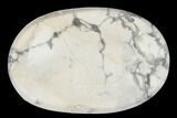 Polished White Howlite Worry Stones - 1.5" Size - Photo 2